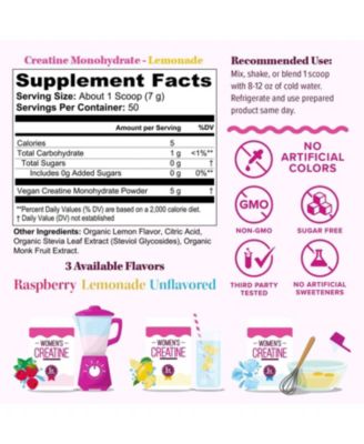 Women s Creatine Lemonade, 50 Servings