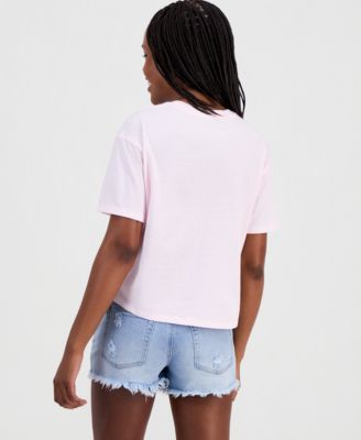 Juniors' Earth Graphic T-Shirt