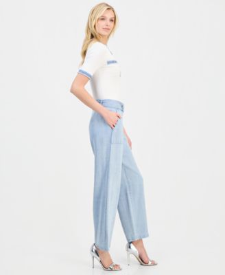 Women's Belted Wide-Leg Pants