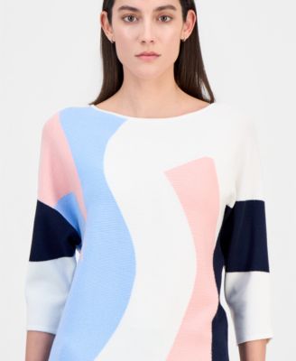 Women's Dolman-Sleeve Boat-Neck Sweater