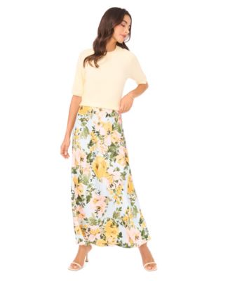 Women's Bias A-Line Maxi Skirt
