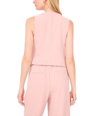 Women's Sleeveless Welt Pocket Vest