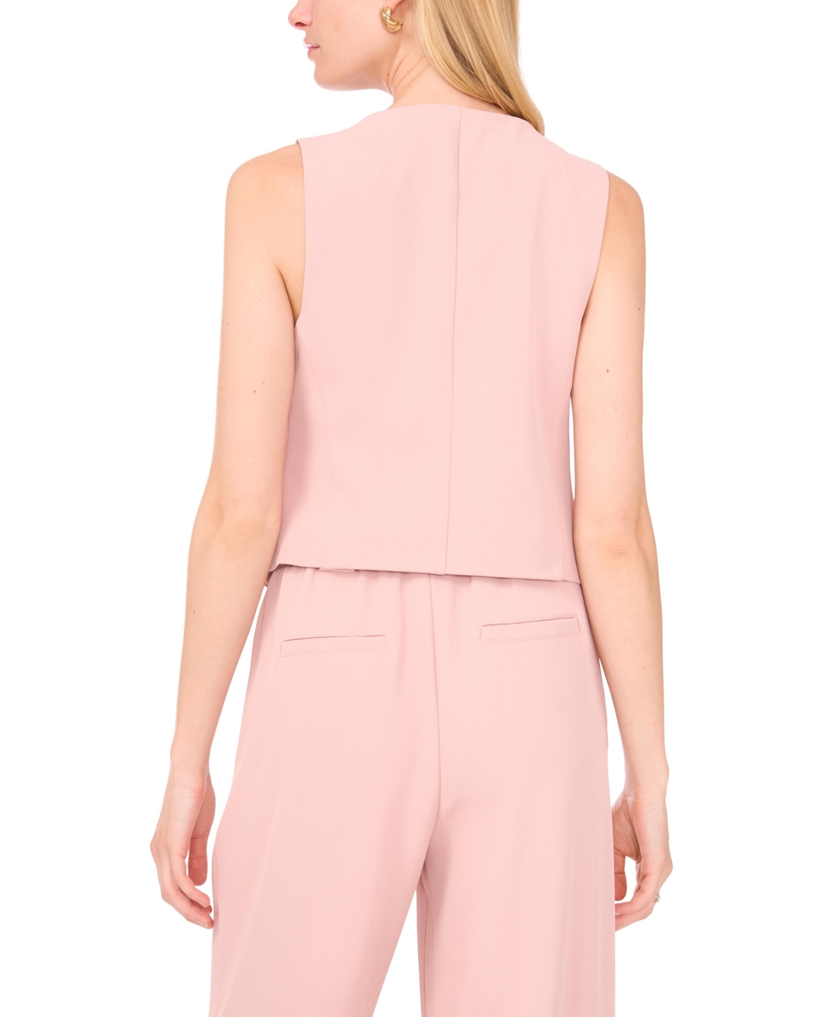 1.state Women's Sleeveless Welt Pocket Vest