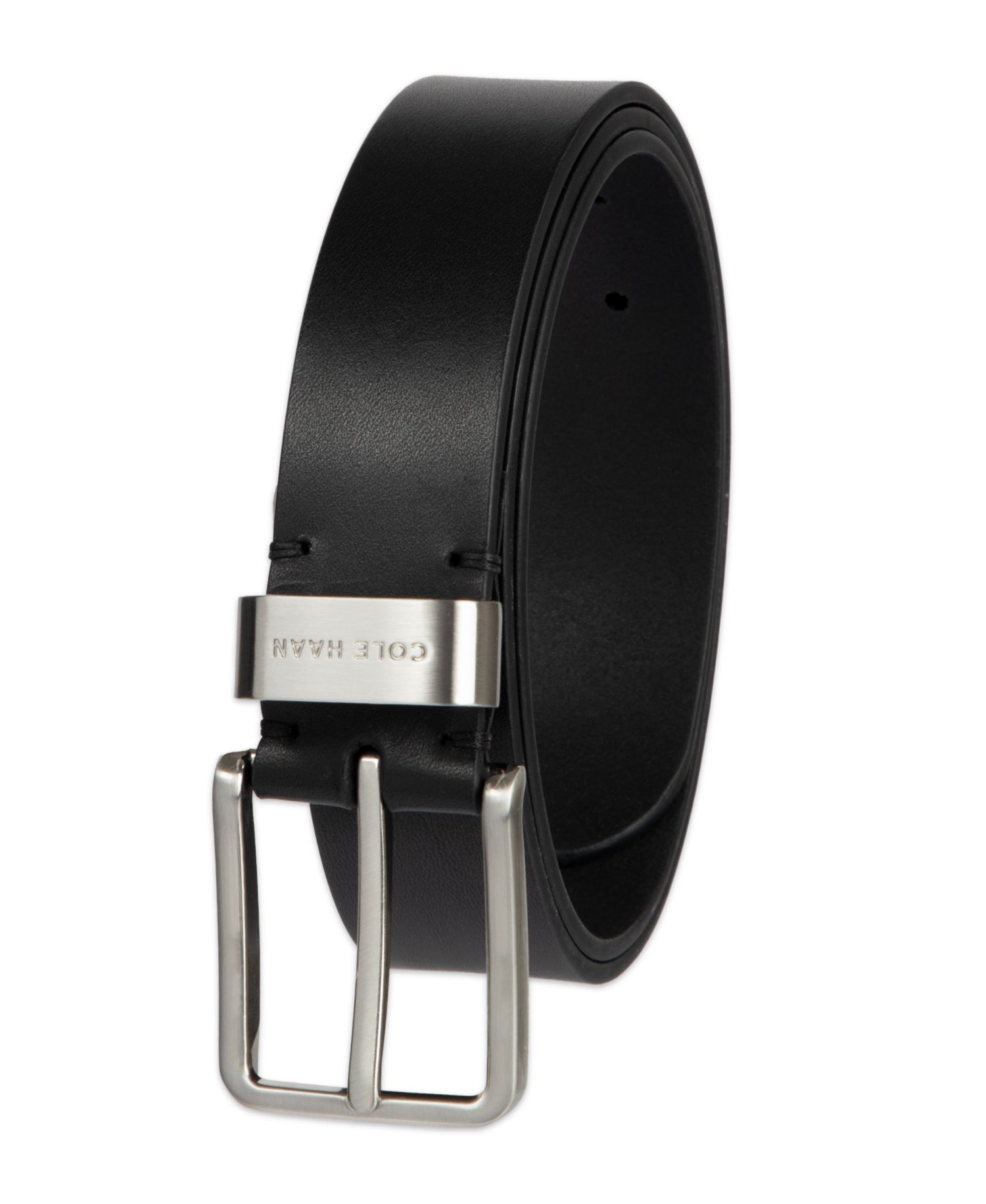 35MM Men's Metal Loop Silver-Tone Belt