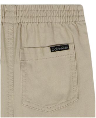 Boys' 2T-7 Logo Polo Shirt and Twill Shorts, 2-Piece Set