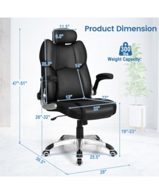 Kneading Massage Office Chair with Adjustable Headrest