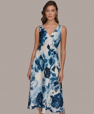 Women's V-Neck Midi Dress