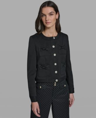 Petite Bow Pocket Jacket