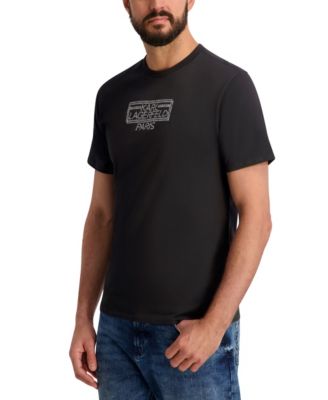 Men's Metallic Finish Logo Regular-Fit T-Shirt
