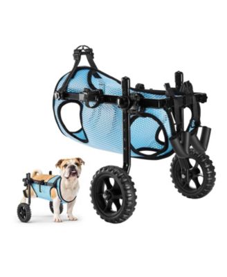 Shock-Absorbing 2-Wheel Pet Wheelchair for Back Legs, Medium