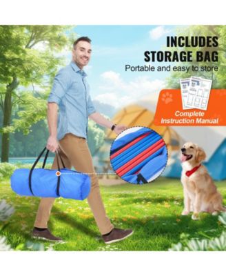 4-Piece Dog Agility Training Set with Jump Ring & Hurdles