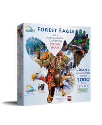 Forest Eagle 1000 piece Jigsaw Puzzle for Adults Special Shape