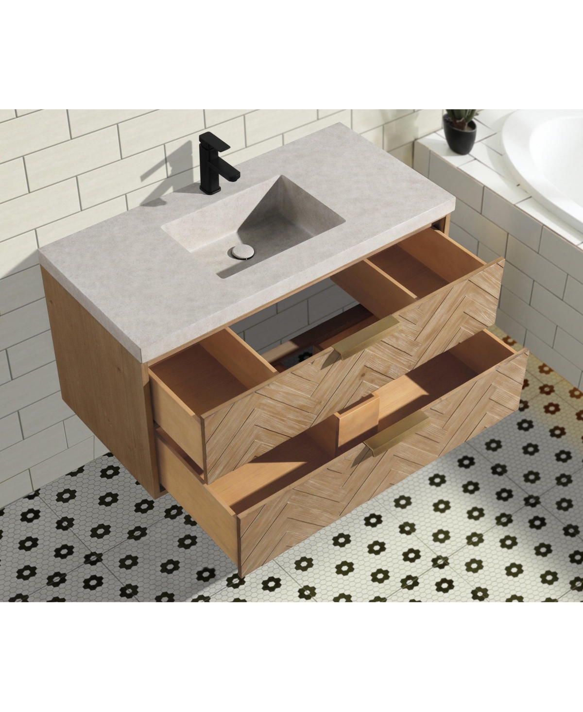 Ari Bath 42" Carlsbad, Weathered Fir Finish