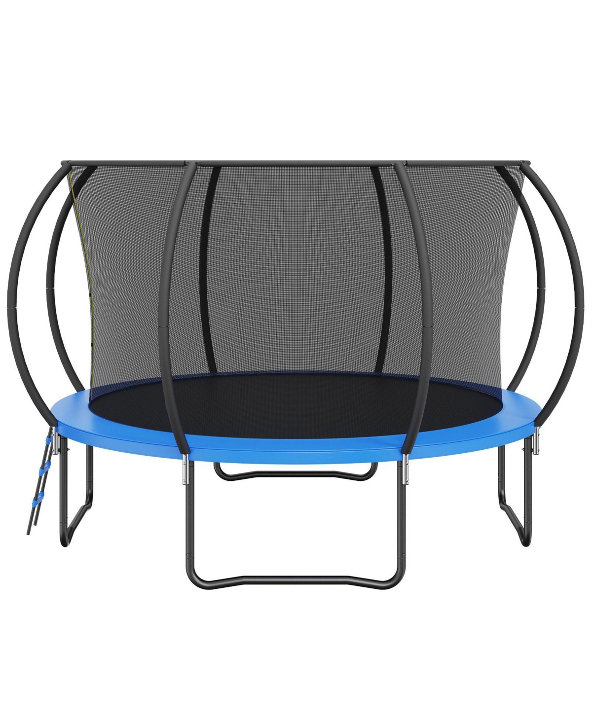 Sugift 12FT Heavy Duty Trampoline with Net Ladder and Curved Poles