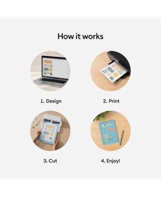 Joy Xtra Machine with Printable Sticker Paper and Vinyl Bundle