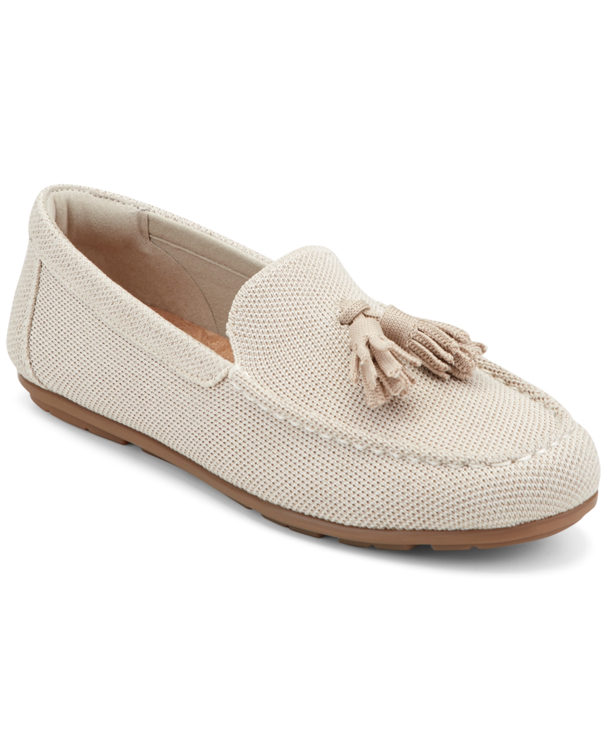 Easy Spirit Women's Joandra Tassel eFlex Slip-On Loafers - Beige/Gold Knit Multi