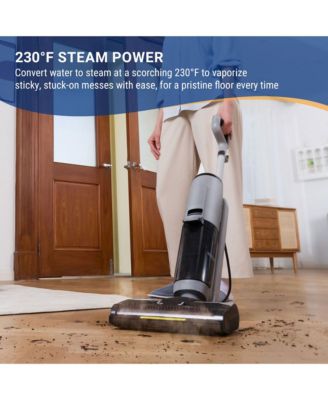 GO Steam 3-in-1 Floor Washer, Steam-Powered Wet Dry Cleaning, Fast Drying, Self Cleaning