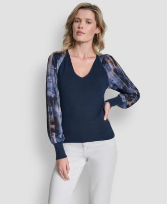 Women's Long Sleeve V-Neck Top