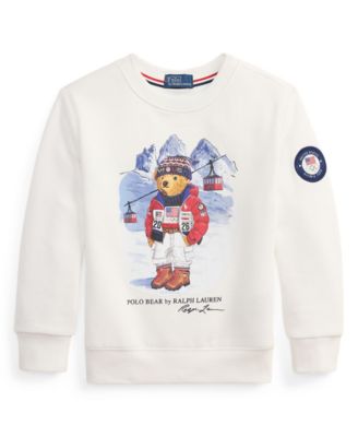 Boys 2-7 Team USA Polo Bear Graphic Print Sweatshirt