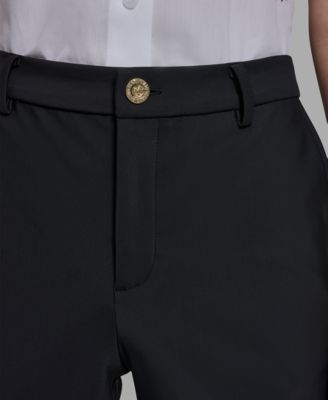 Petite Ponte Wide-Leg Pants