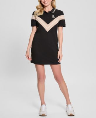 Women's Suzanne Chevron-Striped Polo Dress