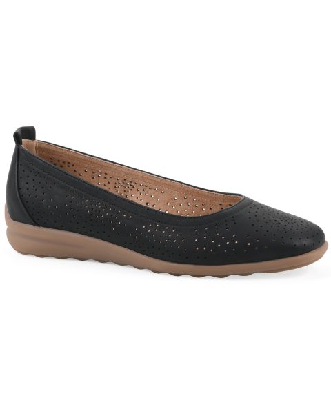 Женские балетки Cliffs by White Mountain Cortney Ballet Flats, цвет: Чёрный гладкий