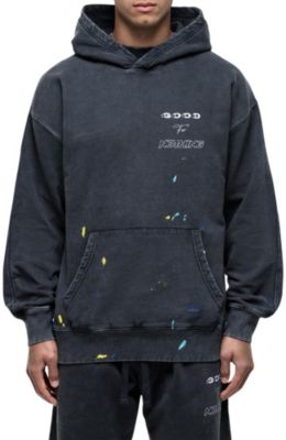 Women's Nevada Black Paint Relaxed Hoodie