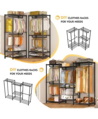 900 lbs Load Heavy Duty Freestanding Portable Clothes Rack Closet Organizer
