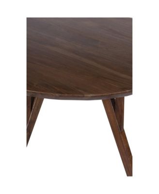 Portola Solid Acacia Wood Dining Table, Brown