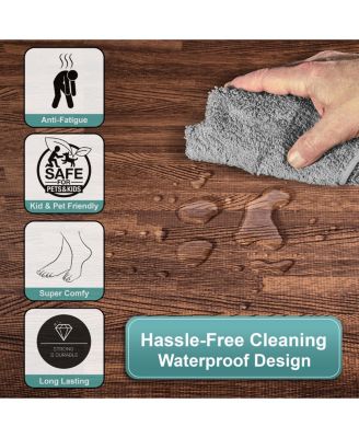 80 Sq. Ft. Interlocking EVA Foam Wood Grain Floor Tiles 3/8-Inch Thick with Borders