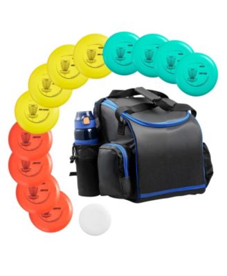 Disc Golf Set 12-Piece Starter Kit with Discs Marker and Backpack