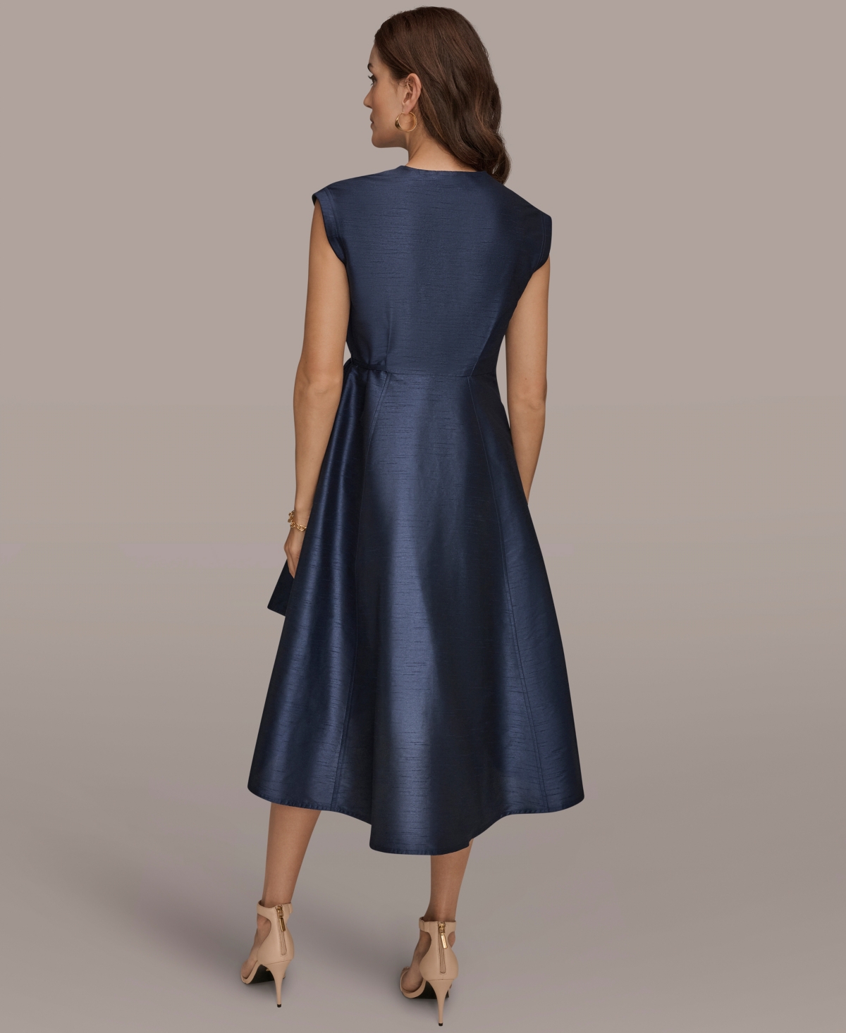 Donna Karan New York Women's V-Neck Midi Dress