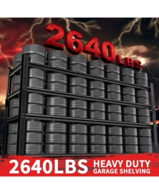 5-Tier 60 in W x 78 in H x 24 in D Adjustable Heavy Duty Metal Shelving Unit