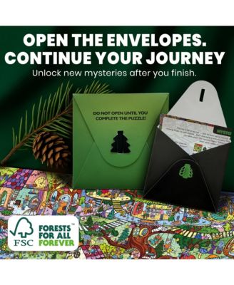 1000 Piece Puzzle for Adults with 223 Hidden Secrets & Audio Story – Blush Lotus Kingdom