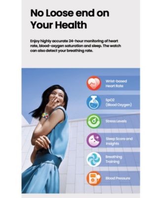 RUXIN Smart Watch Zeblaze Btalk Plus - 2.03 Inch HD Borderless Square Display, Bluetooth Call, Waterproof Fitness Bracelet