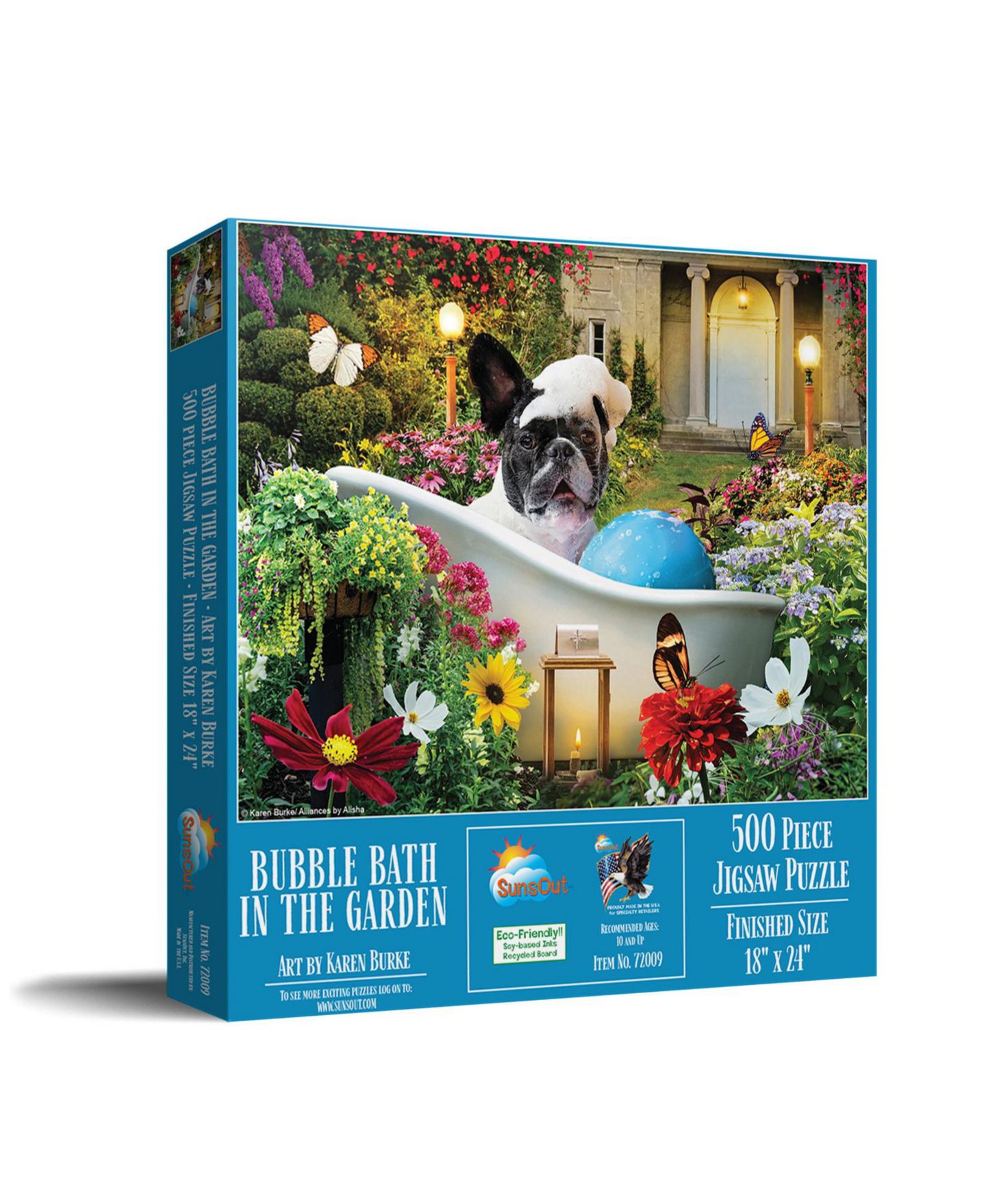Детский пазл SunsOut Bubble Bath in the Garden 500-Piece Jigsaw Puzzle, Ages 15+ — фото 1