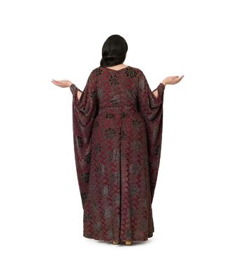 Plus Size 1960s Flutter Sleeve Caftan