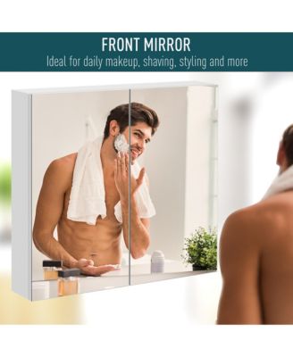 Wall Mount Bathroom Medicine Cabinet W/ Mirror Steel Frame 24"x22"