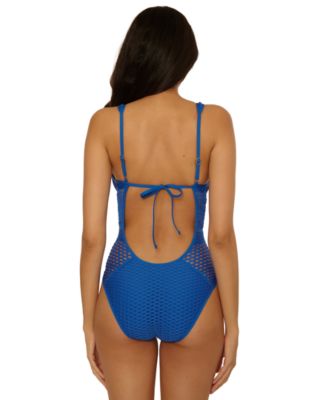 Women's Castaway Fishnet One-Piece Swimsuit