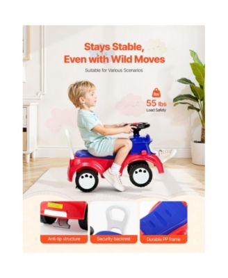 Ride On Toddler Push Car, Push Car for Toddler 19 to 36 Months, Kids Ride On Toy with Music & Under-seat Storage