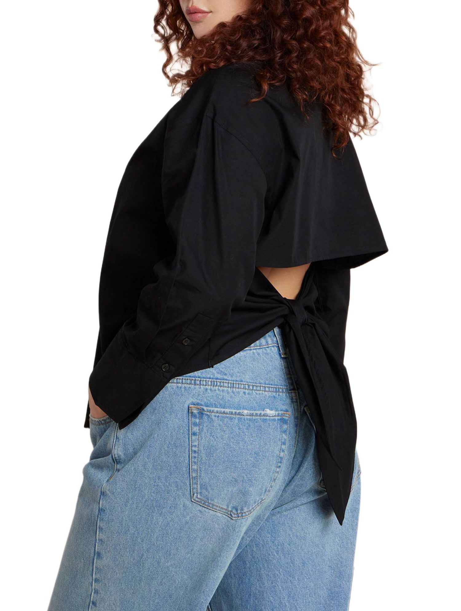 Women's Tie Back Button Up Top