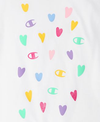 Girls' 7-16 Multi Heart T-Shirt