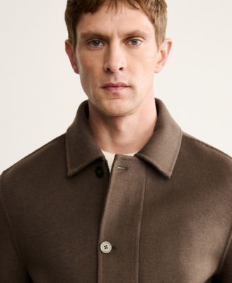 Men's Pockets Handmade Wool Jacket