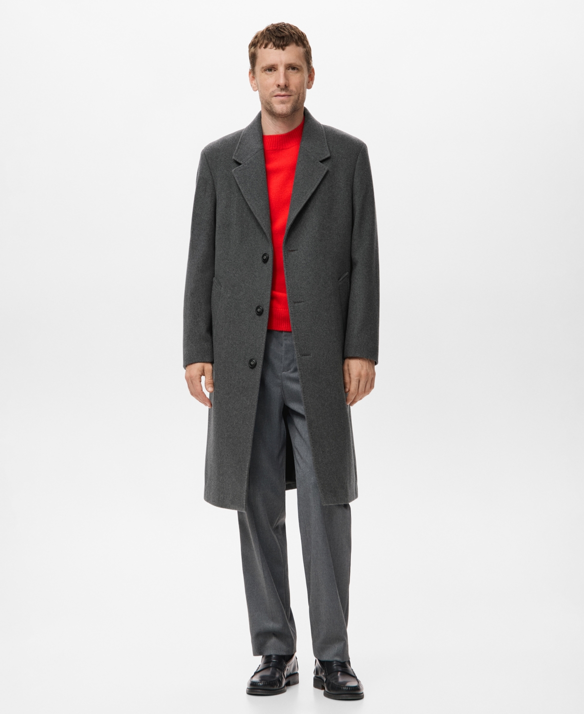 Mango Men's Italian Wool Knitted Sweater