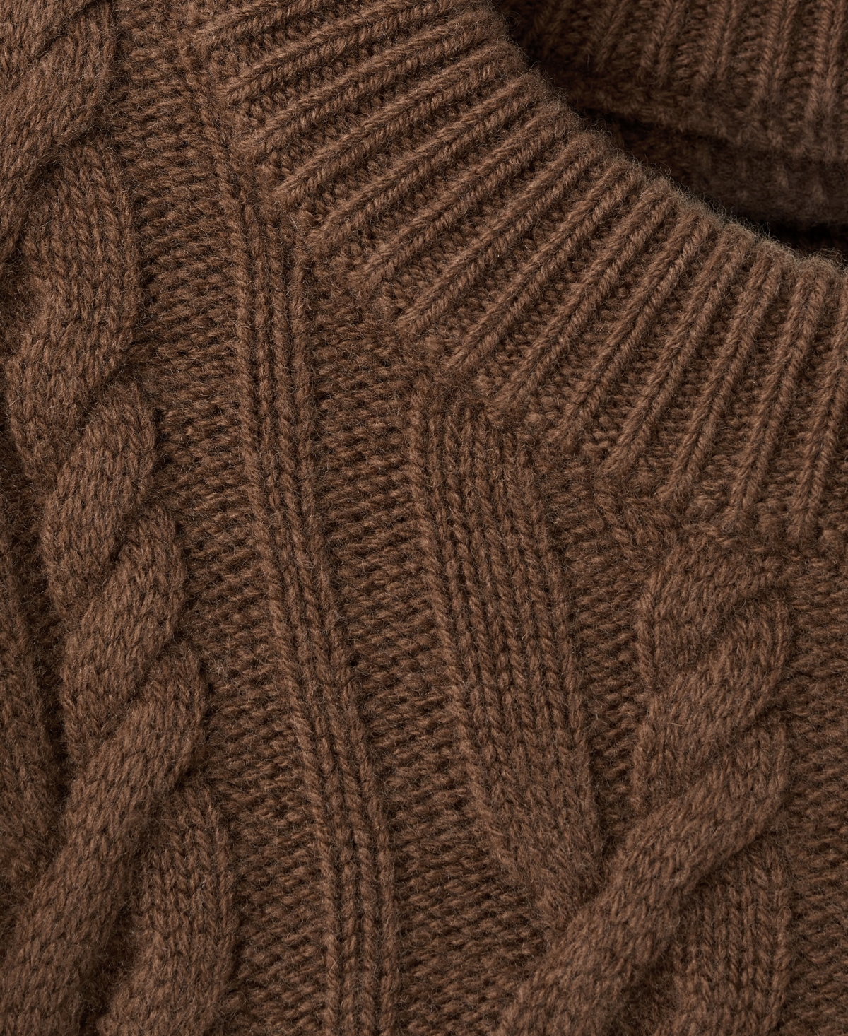 Mango Men's Wool Braided Sweater