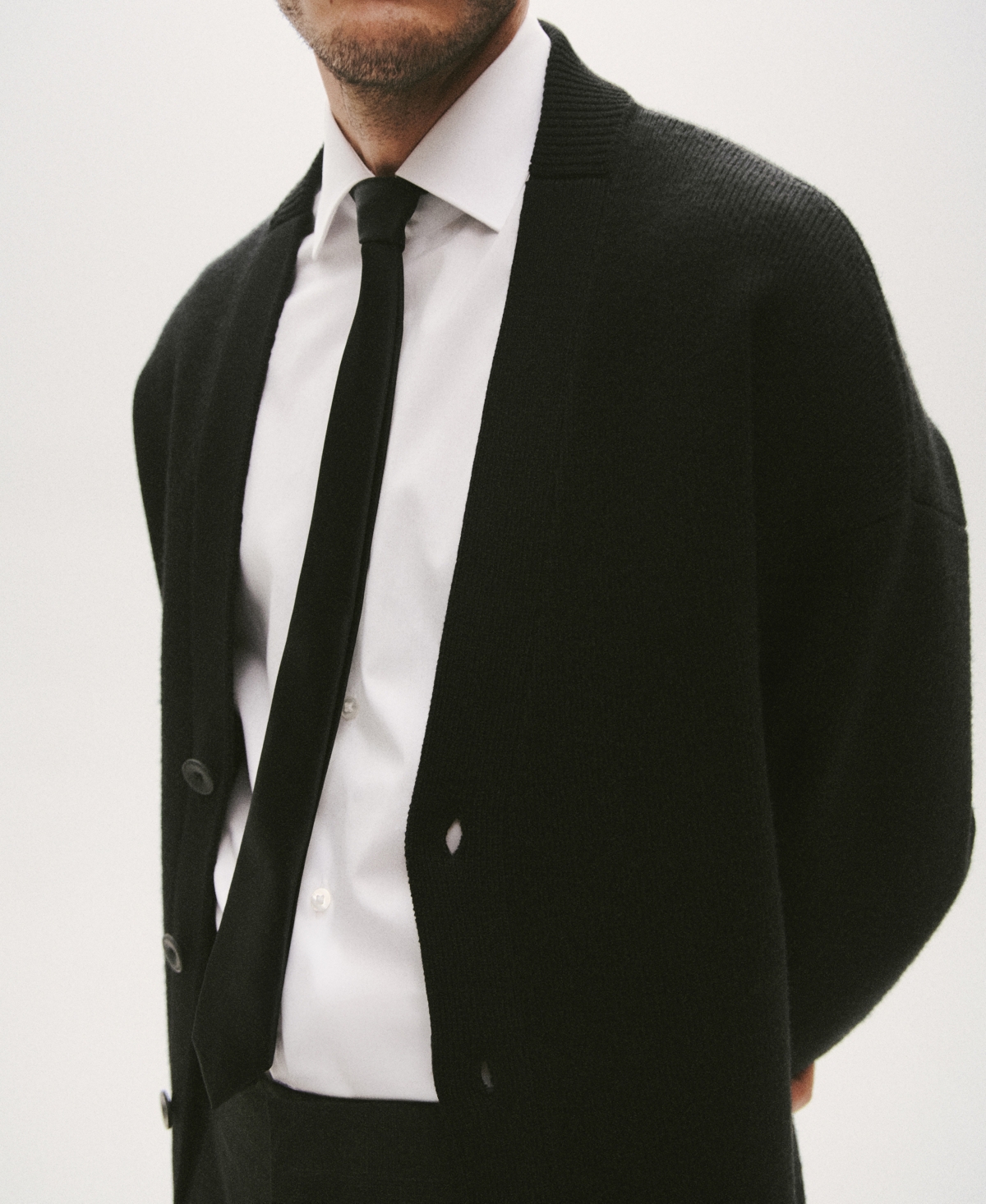 Mango Men's Relaxed-Fit Knitted Cardigan