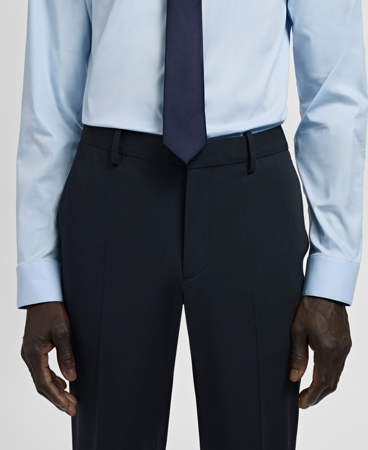 Mango Men's Stretch Fabric Super Slim-Fit Suit Pants