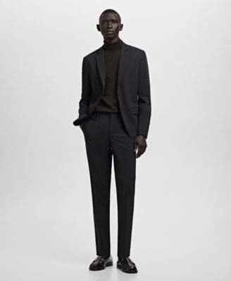 Men's Stretch Fabric Super Slim-Fit Suit Pants