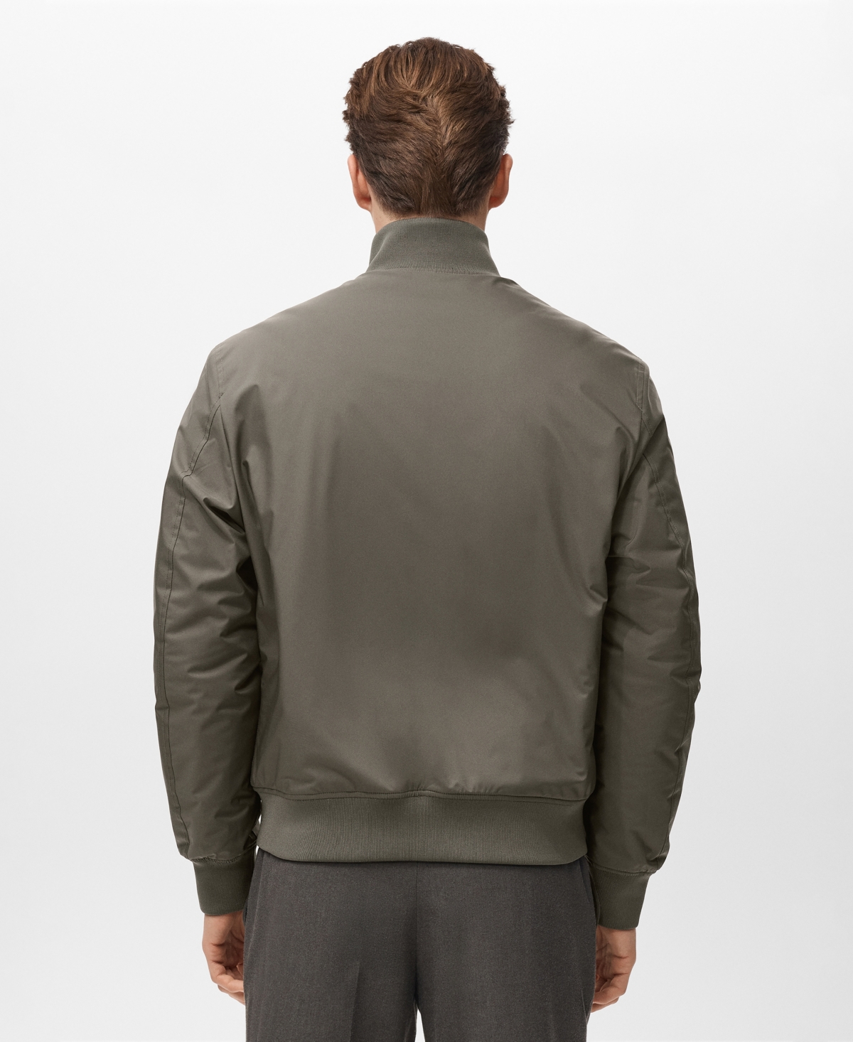 Mango Men's Water-Repellent Bomber Jacket