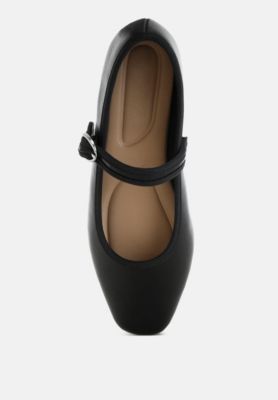 Womens Iker Classic Denim Pin Buckle s Ballerinas